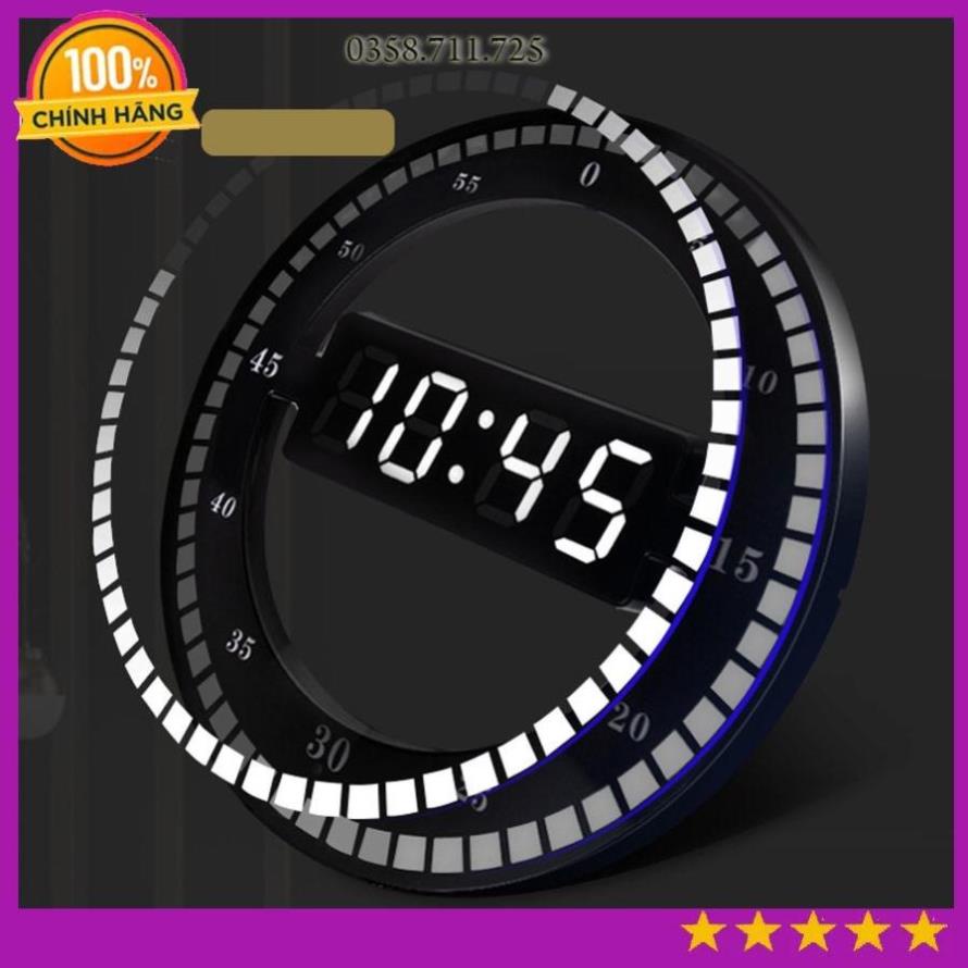 Đồng hồ treo tường dạng đèn Led sáng tạo, đồng hồ để bàn kỹ thuật số độc đáo