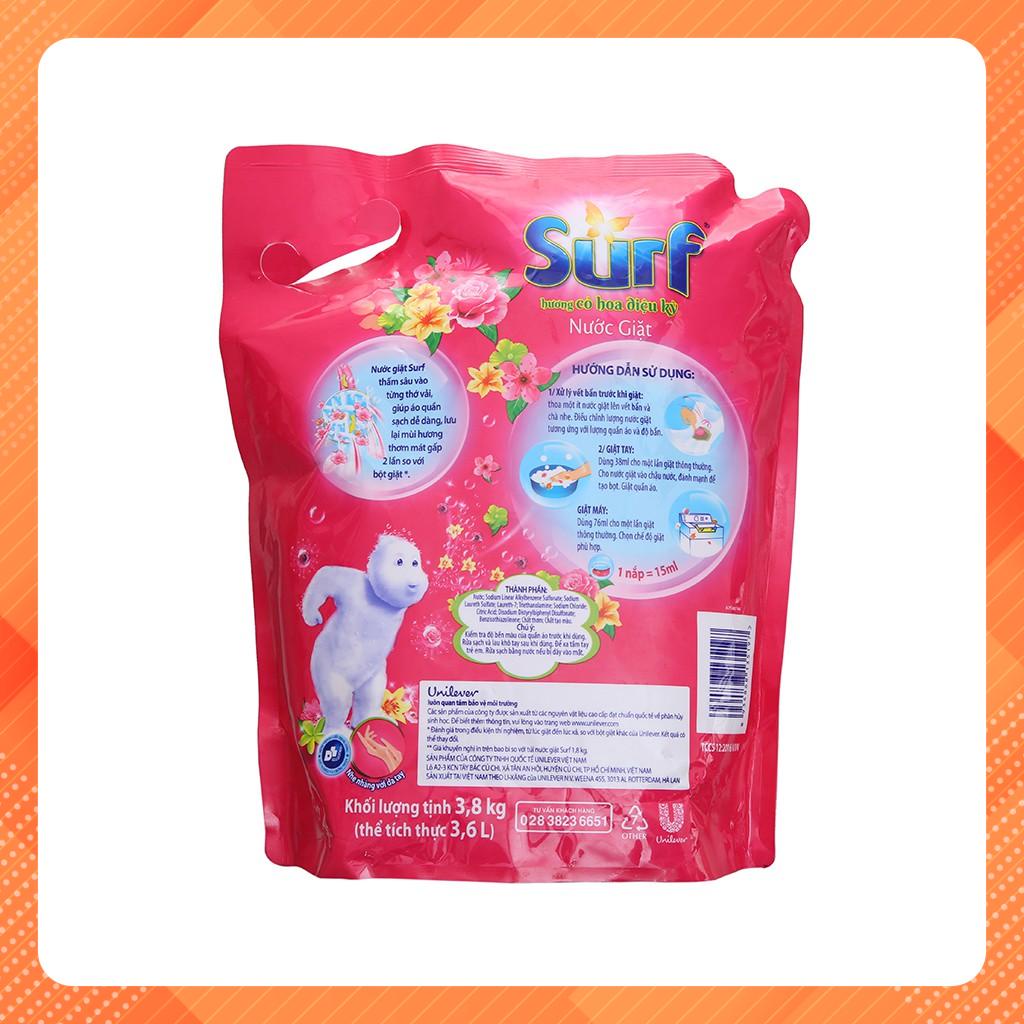 Nước giặt Surf hương cỏ hoa diệu kỳ túi 3.5 lít