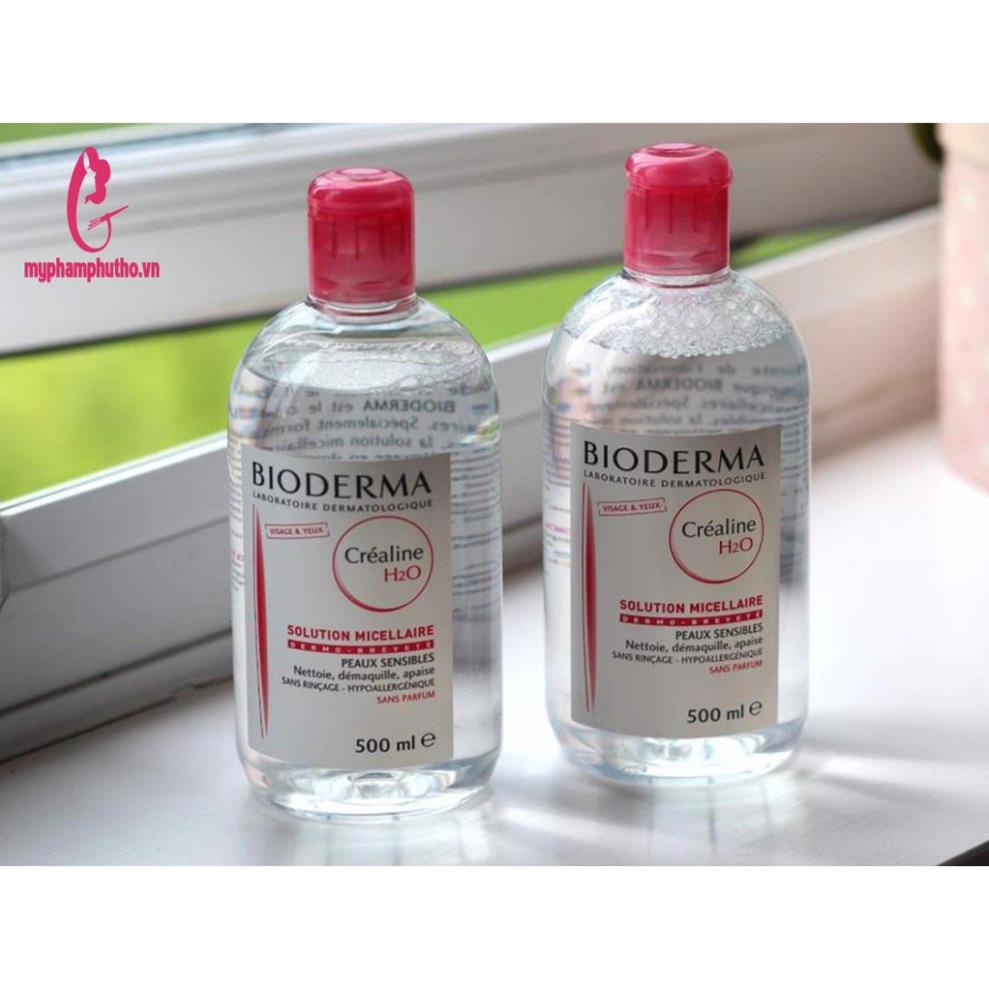 Nước Tẩy Trang BIODERMA Créaline Nắp Hồng Cho Da Khô, Hỗn Hợp Thiên Khô, Và Làn Da Nhạy Cảm