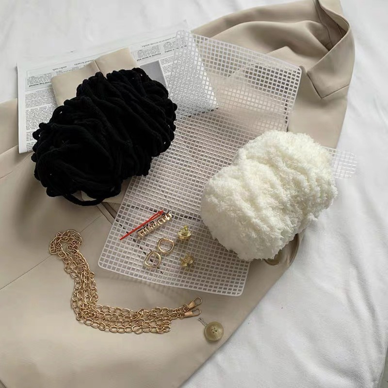 [Sẵn hàng & video] Túi Handmade Tự Đan DIY Đầy Đủ Phụ kiện dây xích chắc chắn 5 màu phối cực đẹp | BigBuy360 - bigbuy360.vn