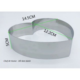 Khuôn ring hình tim loại tốt thép không gỉ
