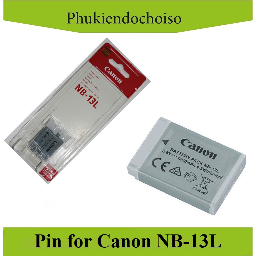 PIN MÁY ẢNH CANON NB-13L, DUNG LƯỢNG CAO