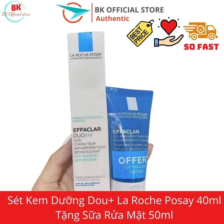 Set Kem Dưỡng Dou+ La Roche Posay 40ml Tặng Sữa Rửa Mặt 50ml