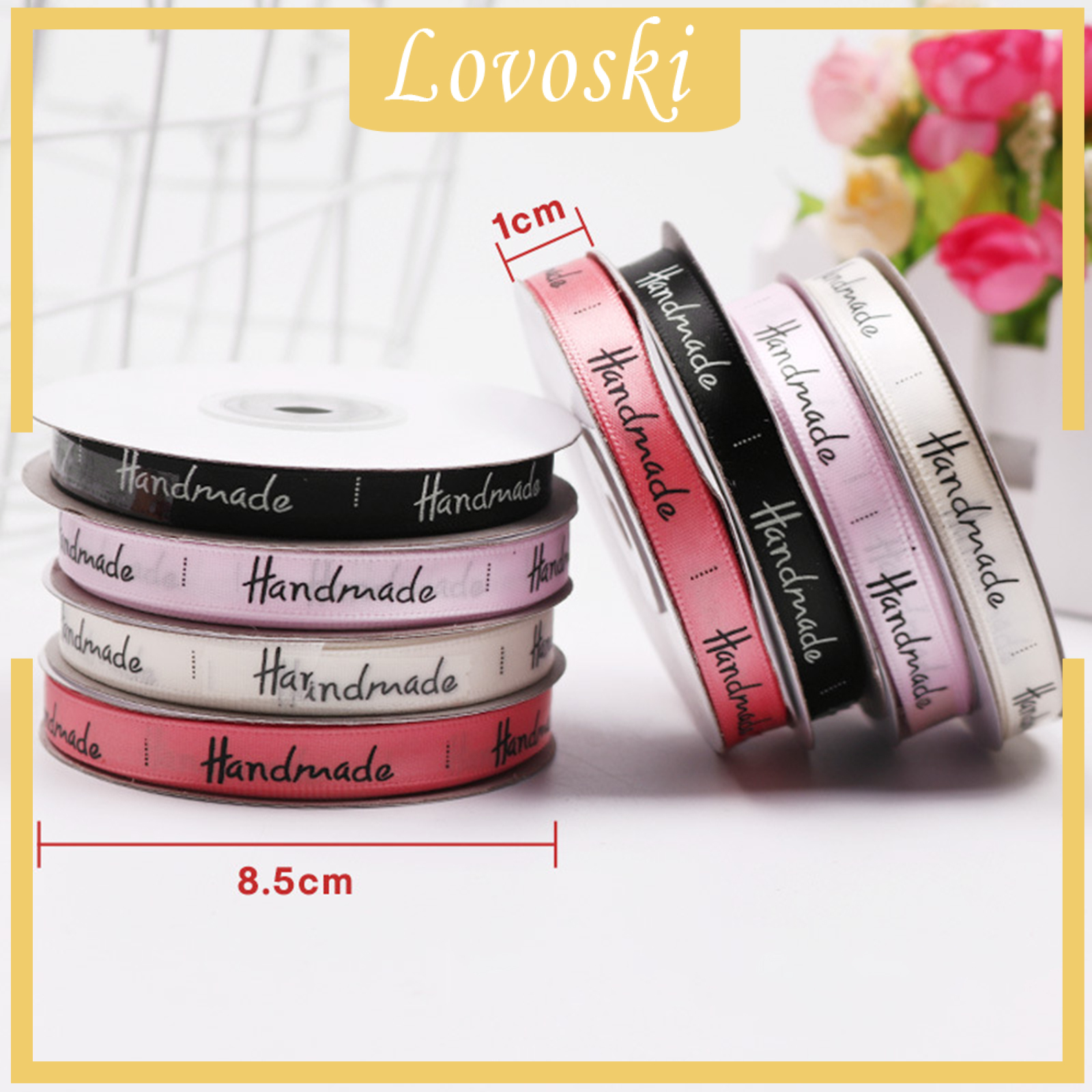 [LOVOSKI]0.4x25 yards Satin Ribbon Scrapbook Wedding Wrap Party Decor Gift Packing AU