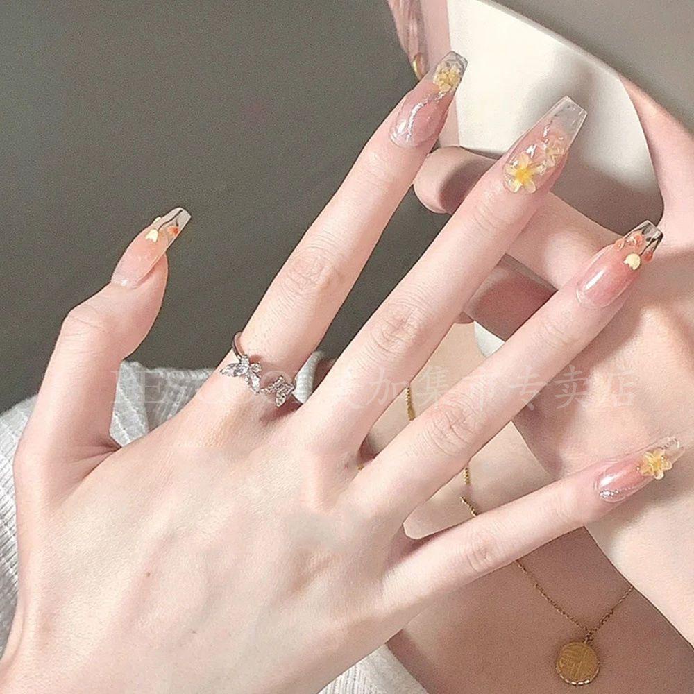 MOCHO Hạt Cườm Hình Bông Hoa Đính Móng Tay Nghệ Thuật