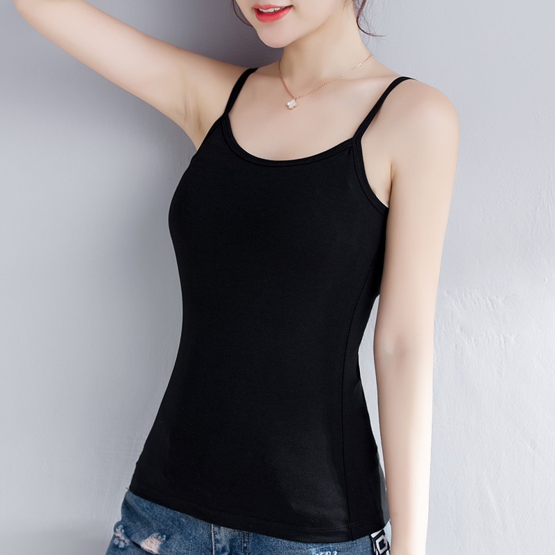 Áo 2 dây dáng dài cotton Co Giãn CHO BẠN NỮ - Áo 2 dây form ôm chất mát mềm - SVFA53a