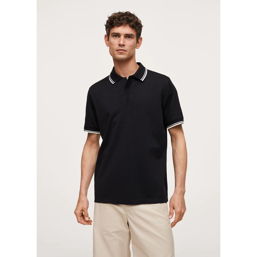 Áo polo nam Leo Vatino phối cổ dệt viền chất thun phối viền cổ bộ 4 màu co giãn chuẩn form tay ngắn PLS15 | BigBuy360 - bigbuy360.vn