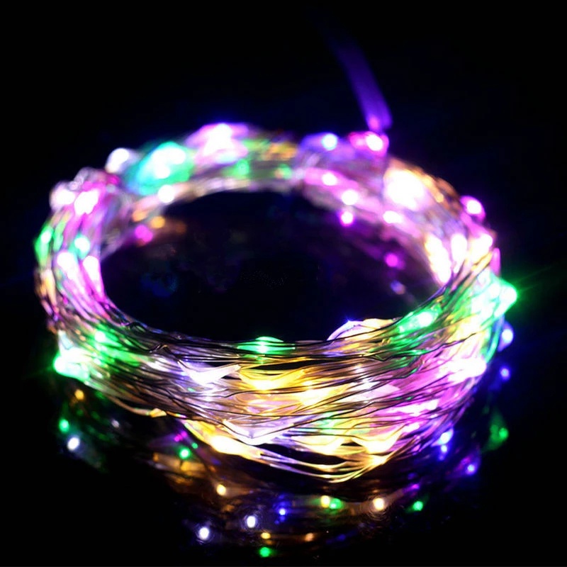 Dây đèn LED 5M/10M ánh sáng bạc dùng trang trí