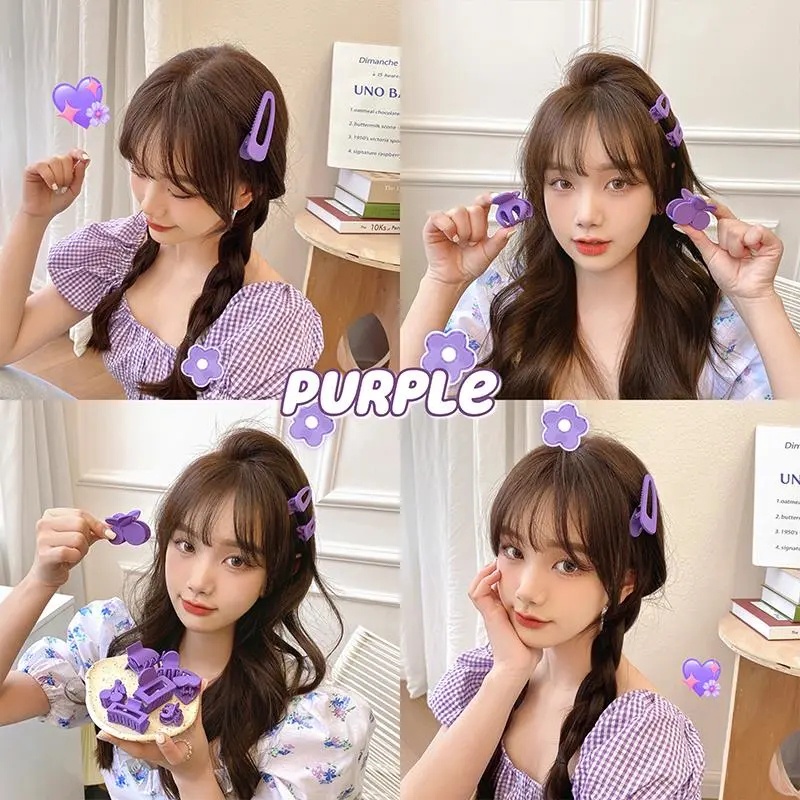 1 Kẹp Tóc Móng Vuốt Nhỏ Màu Xanh Dương Lấp Lánh Thời Trang Hàn Quốc Cho Nữ