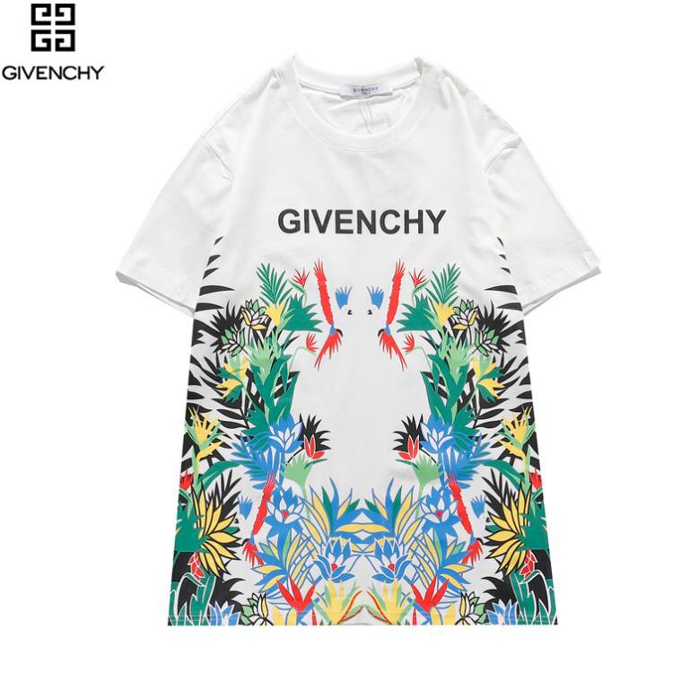 Áo Thun Cotton Ngắn Tay In Chữ Givenchy Thời Trang Cho Nam Và Nữ