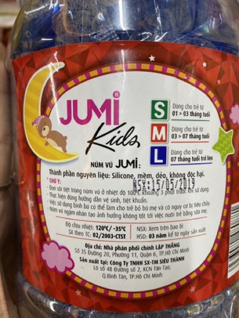 (Sỉ) Hộp 30 núm vú em bé Jumi kids