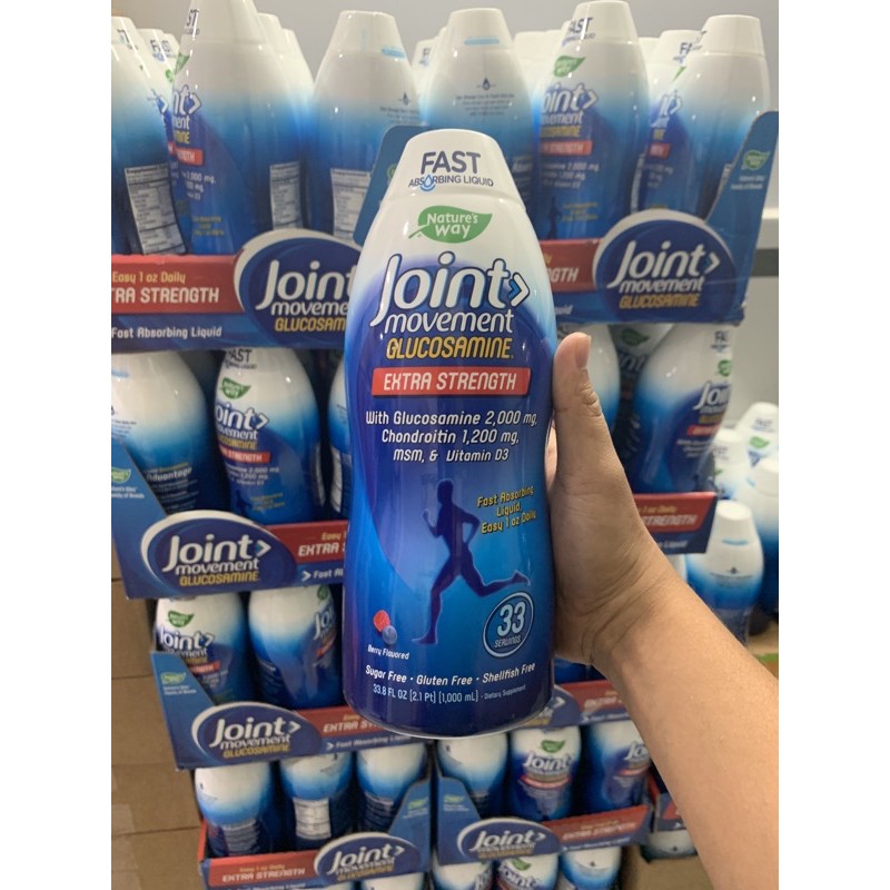 [Mã 2010FMCGSALE giảm 100K đơn 500K] Nước Joint Movement Glucosamine 1000ml của Mỹ joint Movement Glucosamine Wellesse