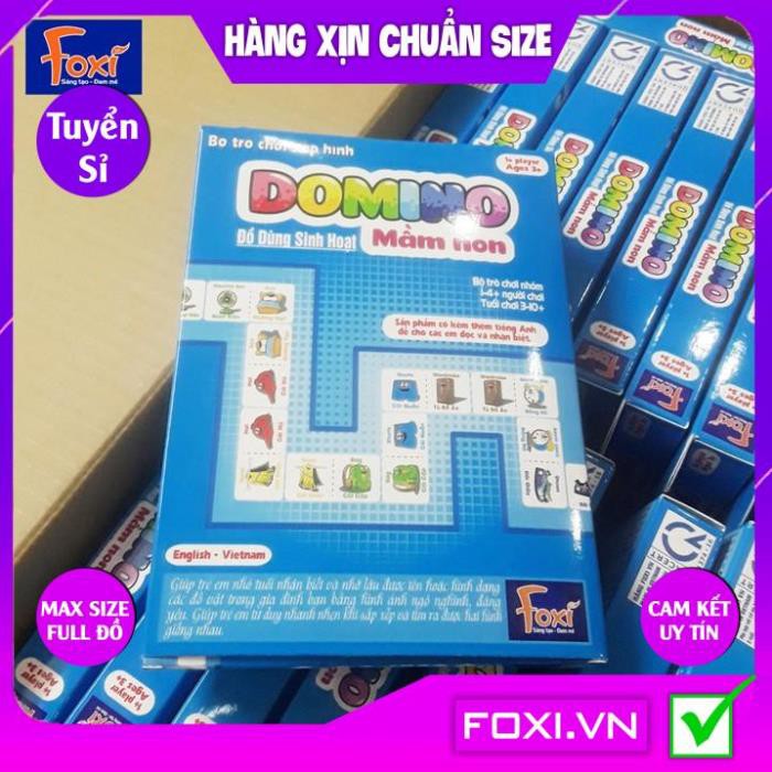 FlashCard-Thẻ Domino Mầm Non Foxi Song Ngữ Anh Việt-Phát huy sự nhanh nhẹn-Đọc và phát âm nhanh-Giúp trẻ tư duy logic