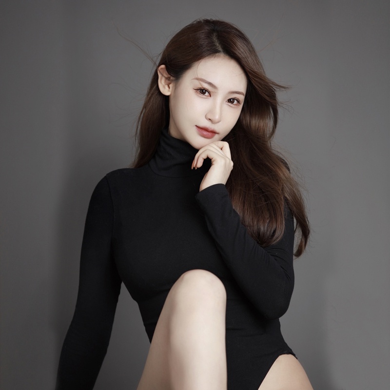 Áo Liền Thân Nữ Jumsuit Cao Cổ Dài Tay Quyến Rũ Chuyên Chụp Ảnh Studio Phong Cách Sexy | BigBuy360 - bigbuy360.vn