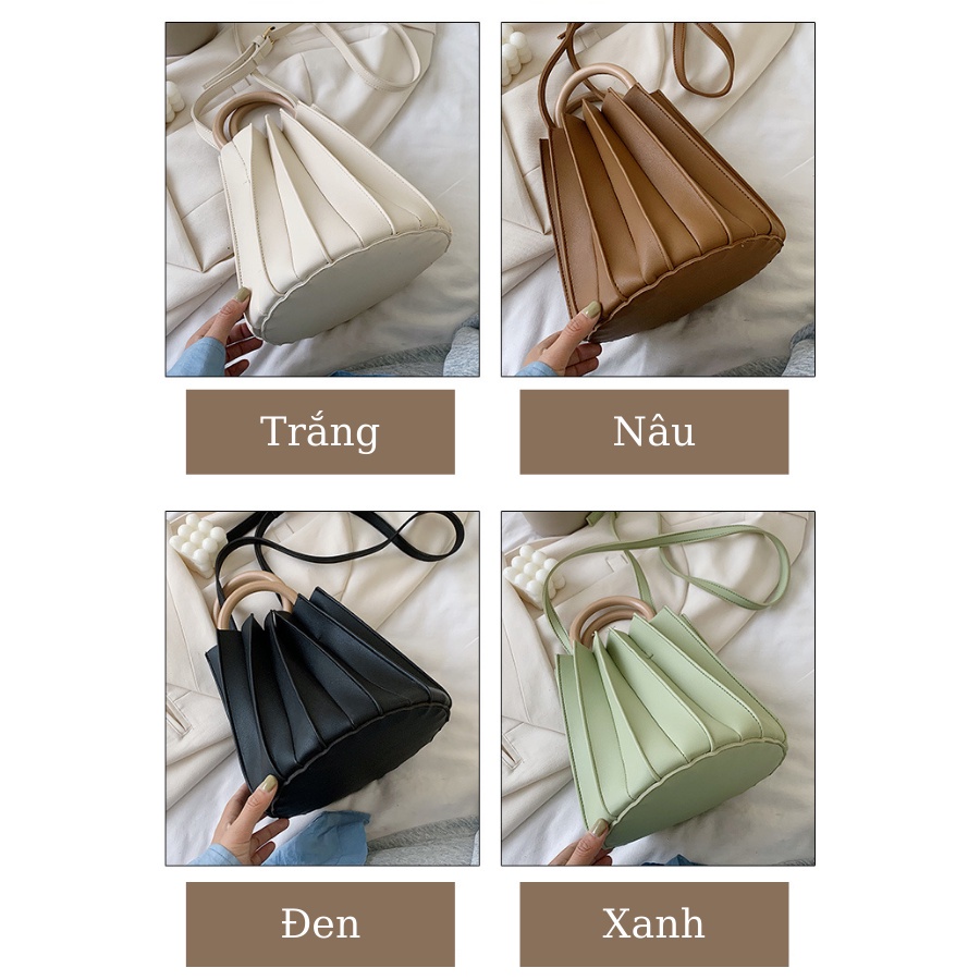 Túi xách nữ cầm tay hoặc đeo chéo chất liệu da tổng hợp cao cấp thời trang Hàn quốc mới nhất 2021 TOTICHAN TX14