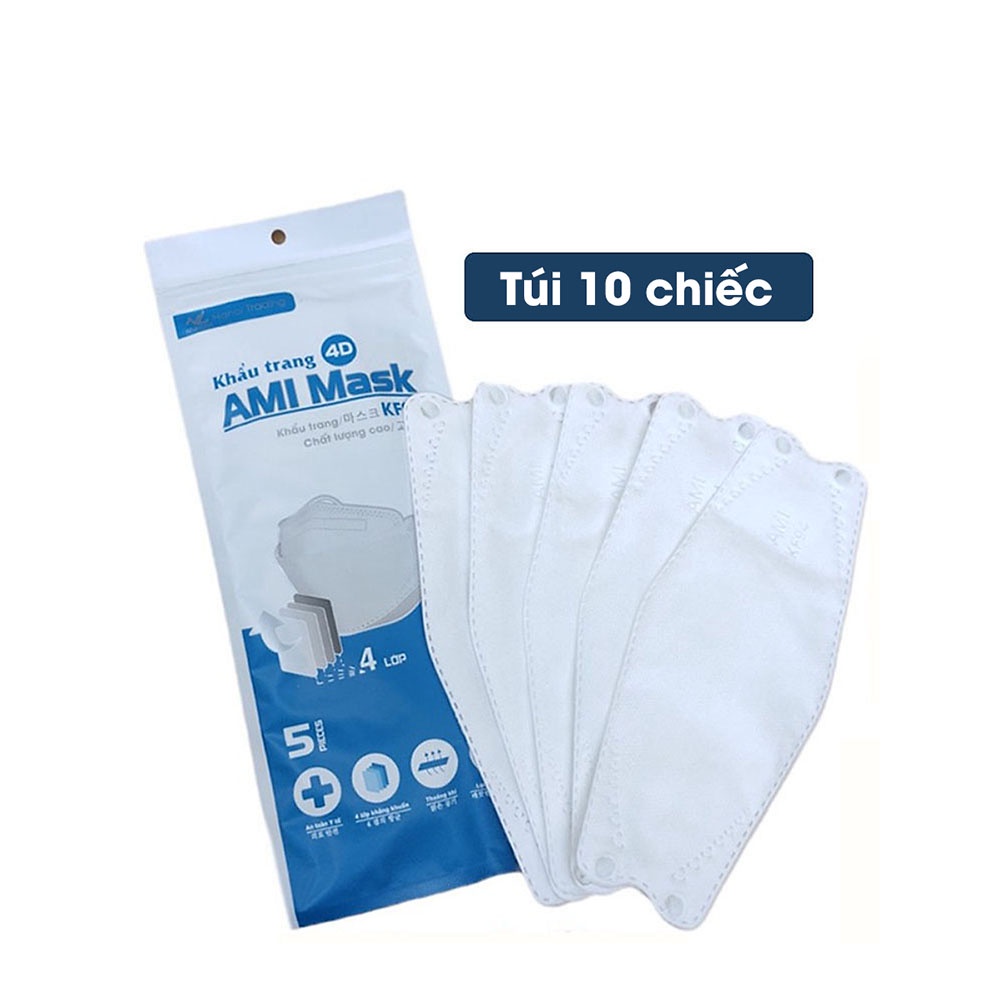 Khẩu trang y tế chính hãng AMI 4 lớp KF94 ngăn bụi kháng khuẩn