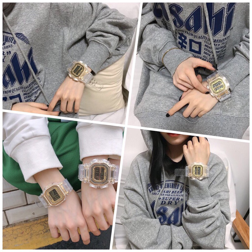 [Mã FAMAYFA2 giảm 10K đơn 50K] ĐỒNG HỒ NAM NỮ SHHORS VUÔNG DÂY TRONG SUỐT D360 CAO CẤP SIÊU ĐẸP | BigBuy360 - bigbuy360.vn