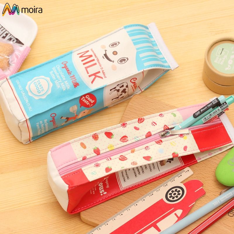 Bóp đựng bút hình bình sữa mini