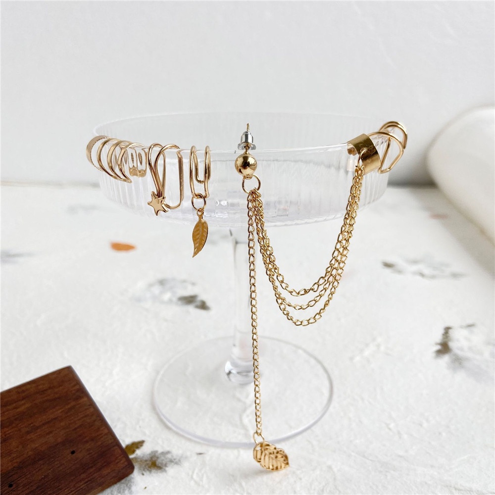 Set 7 Bông tai dạng kẹp phong cách bohemian cổ điển thời trang cho nữ