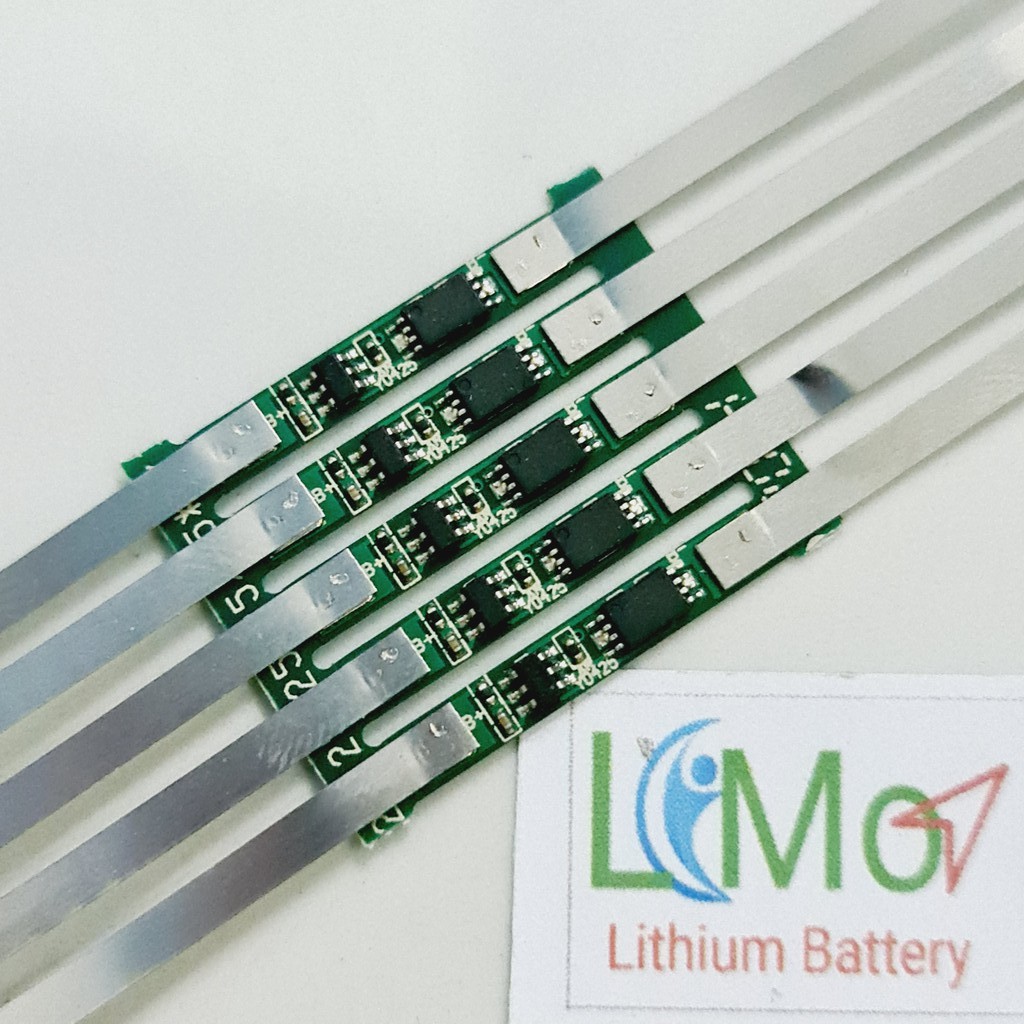 Combo 5 Mạch 1S 5A. Mạch BMS bảo vệ cell pin Lithium Li-ion 18650, bảo vệ sạc xả 3.7V - 4.2V - LIMO