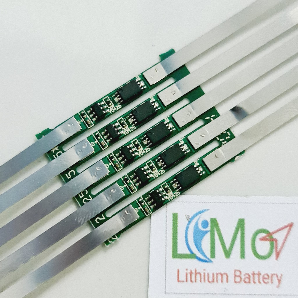 Combo 5 Mạch 1S 5A. Mạch BMS bảo vệ cell pin Lithium Li-ion 18650, bảo vệ sạc xả 3.7V - 4.2V - LIMO