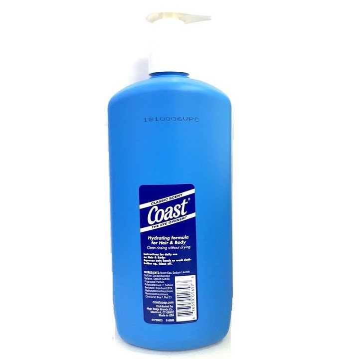 Tắm gội Coast Classic Scent Hair &amp; Body Wash 946ml