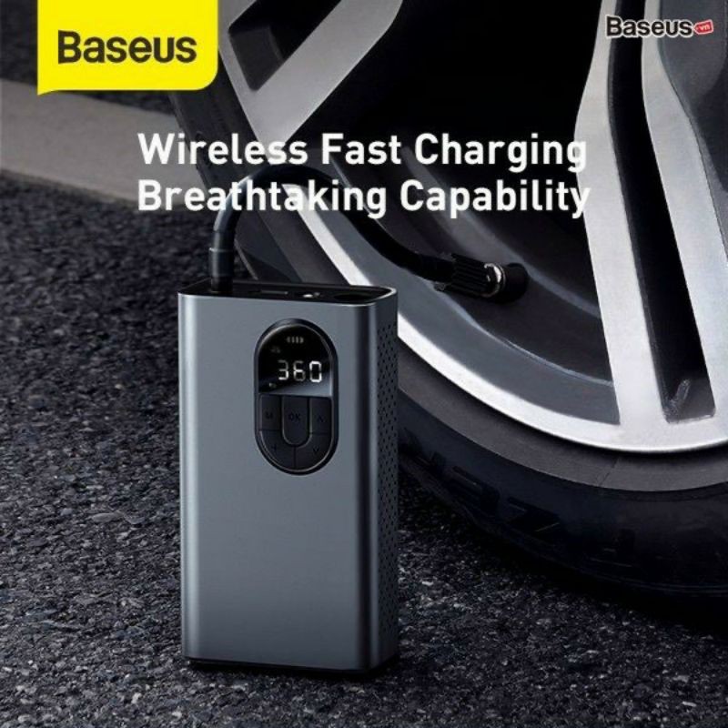 Máy bơm lốp xe hơi LV852 Baseus Energy Source Inflator Wireless Intelligent Air Pin