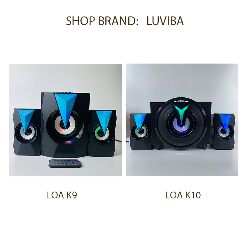 Loa bluetooth vi tính máy tính để bàn bass mạnh mini cây để bàn mini đẹp chất có dây giá rẻ LUVIBA K10