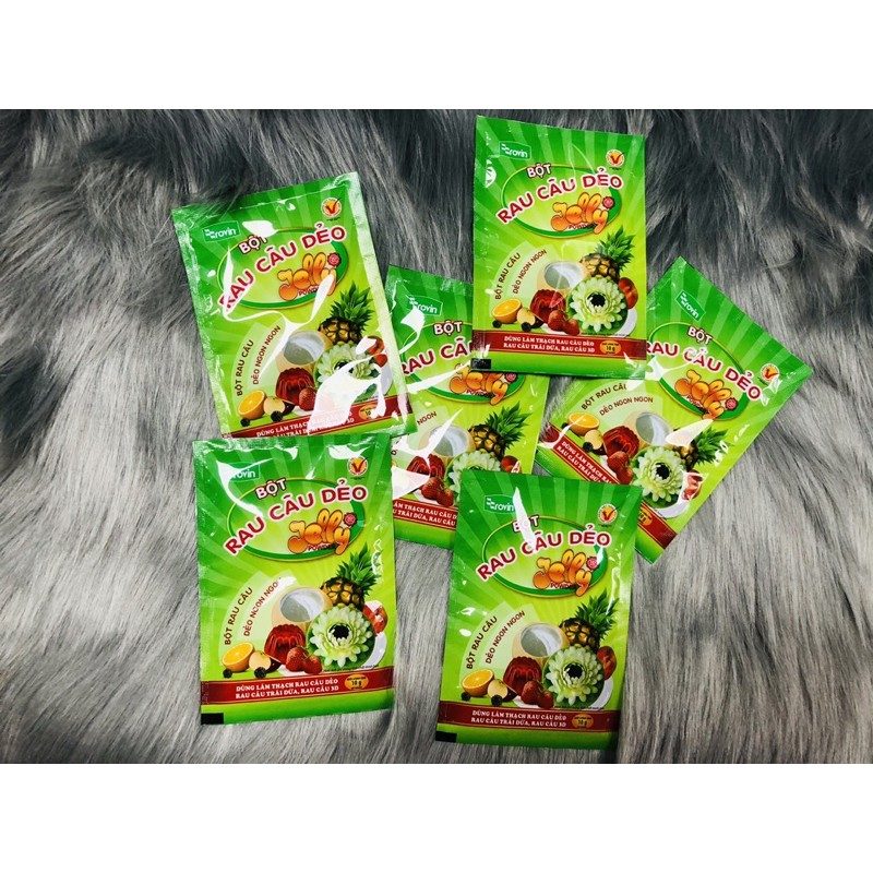 Bột Rau Câu Dẻo Hoàng Yến 1 Hộp 120g (12 gói)