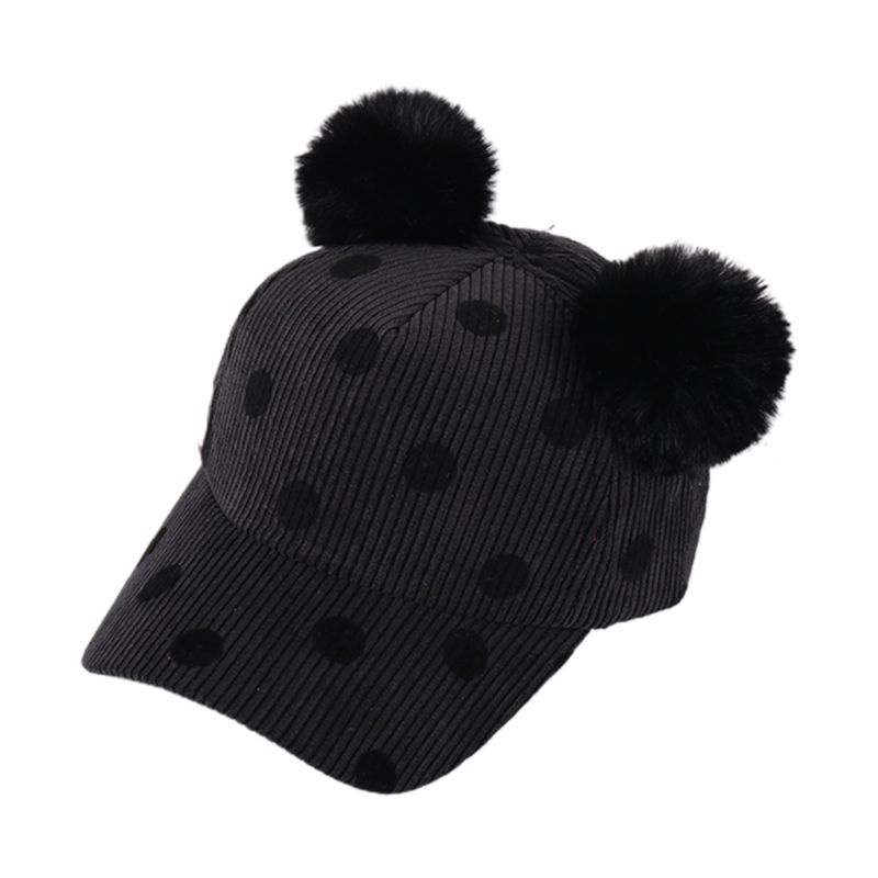 Mũ Lưỡi Trai Họa Tiết Chấm Bi Dễ Thương Thời Trang Thu Đông Cho Bé