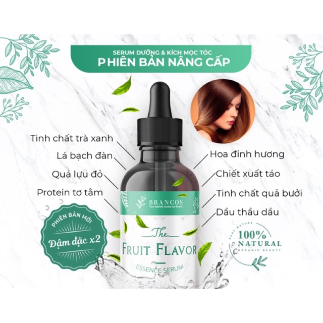 🍊[Phiên bản nâng cấp] FRUIT FLAVOR ESSENCE SERUM SERUM DƯỠNG TÓC - KÍCH MỌC BRANCOS🍏