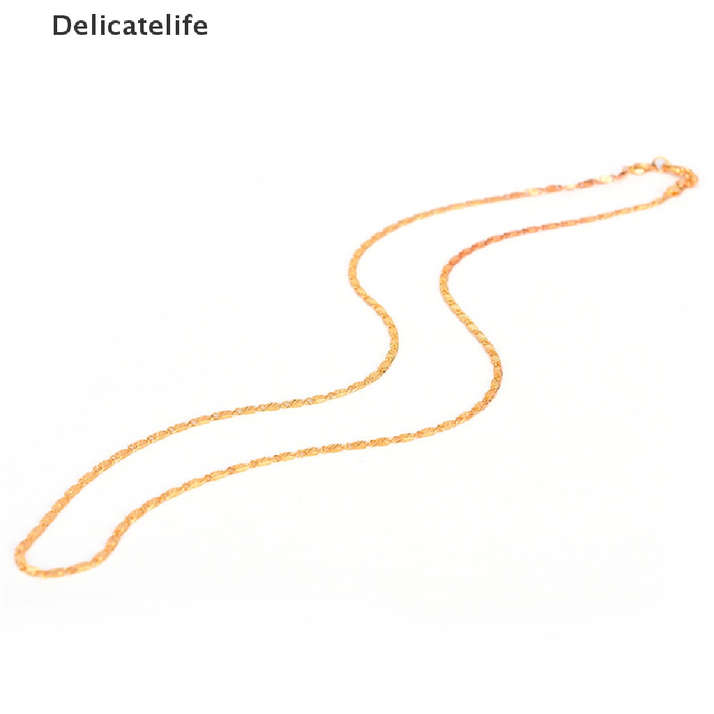 Vòng cổ mạ vàng 2mm dài 16-30 inch thời trang cho nam