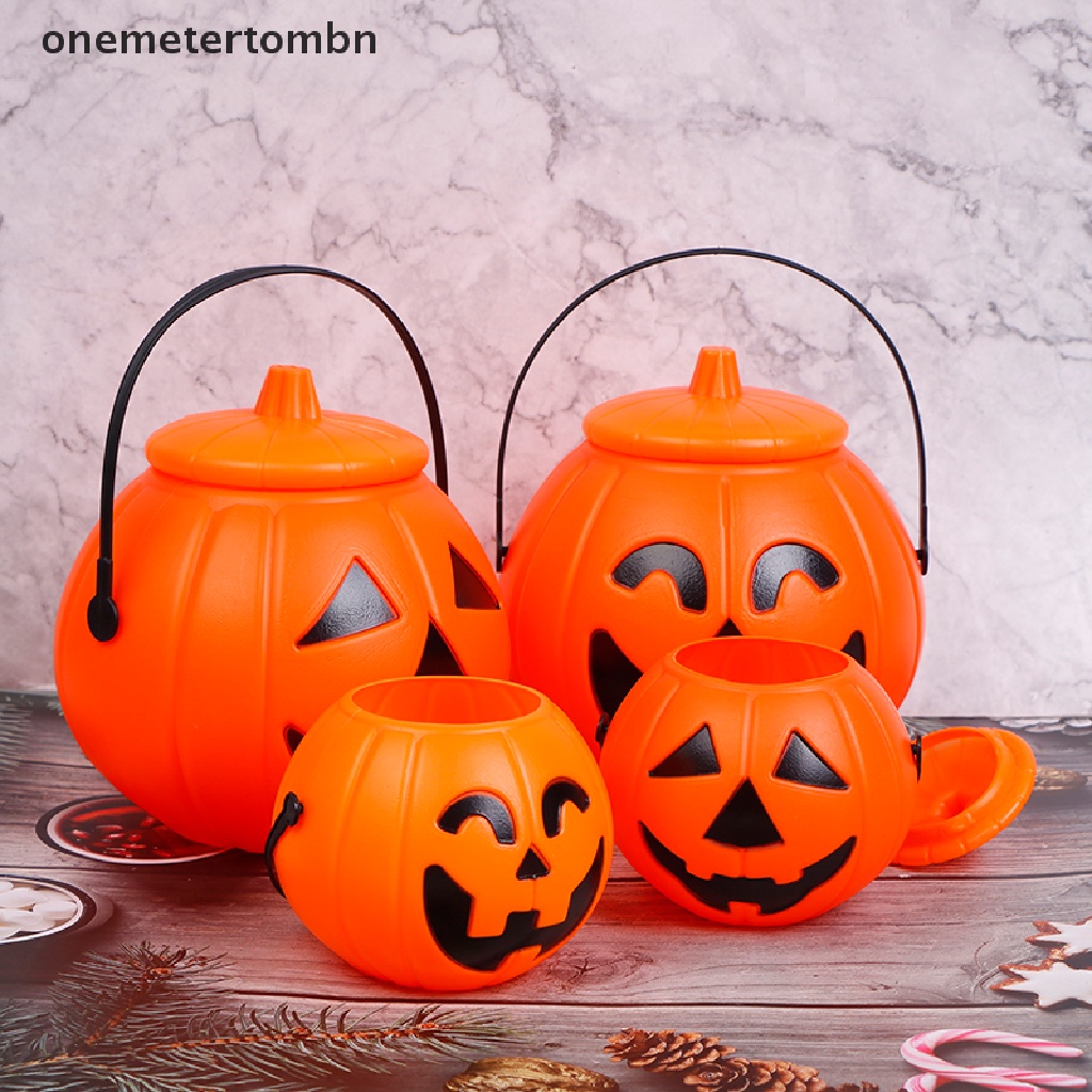 Bn Xô Nhựa Đựng Bí Ngô Trang Trí halloween