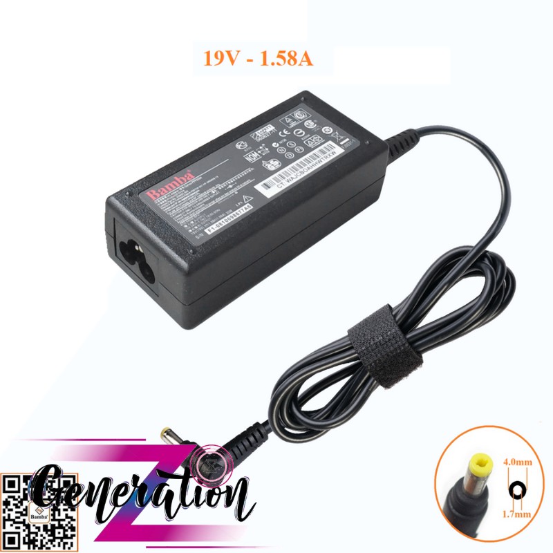 BỘ SẠC LAPTOP HP 19V - 1.58A - ADAPTER HP 19V - 1.58A BAMBA