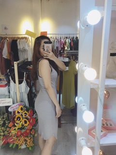 Đầm body 3 lỗ form dài