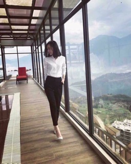 Quần baggy vải