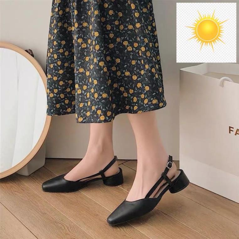 Giày basic 3,5cm dễ phối đồ đế tròn !