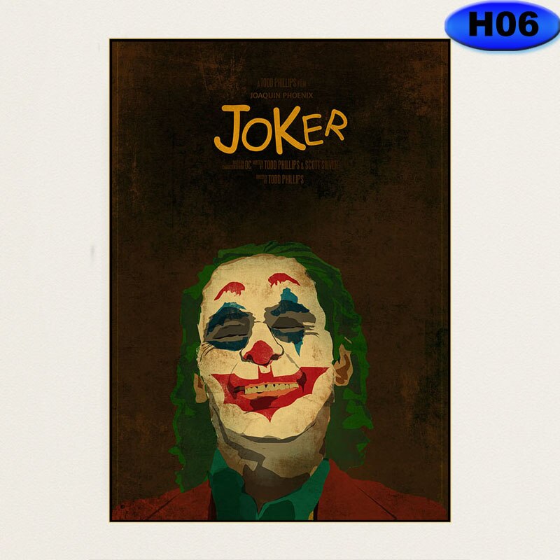 Áp Phích Dán Tường Trang Trí In Hình Nhân Vật Phim Joker Phong Cách Retro