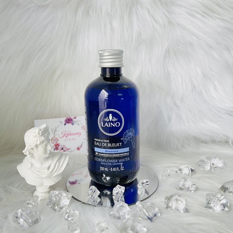 Nước hoa hồng organic Laino Eau de Bleuet cho làn da và đôi mắt siêu nhạy cảm (Pháp)