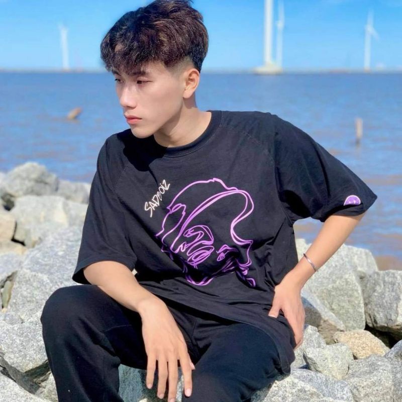 Áo Thun Nam Nữ Sadboiz Tay Lỡ Dáng Rộng Unisex Local Brand