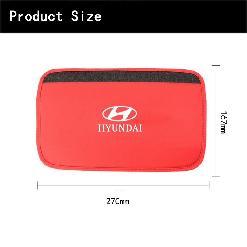 Đệm Bọc Dây Đai An Toàn Bằng Da Cho Hyundai I10 Getz Grand Starex Accent Elantra Atos Sonata Santa Fejet Tucson I40 Ioniqz Atster