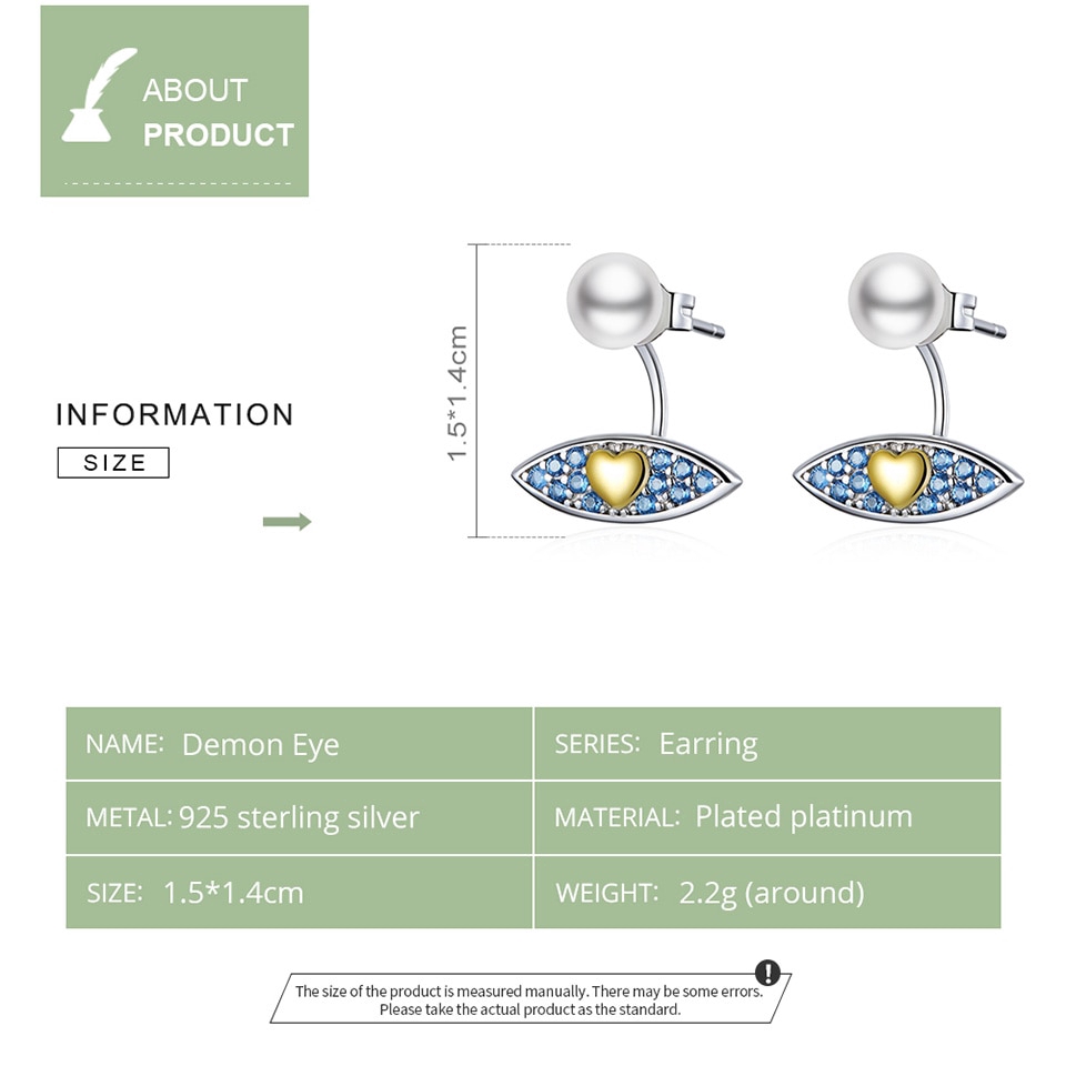 Khuyên Tai Bamoer bạc 925 Độc Đáo Hợp Thời Trang Cho Nữ