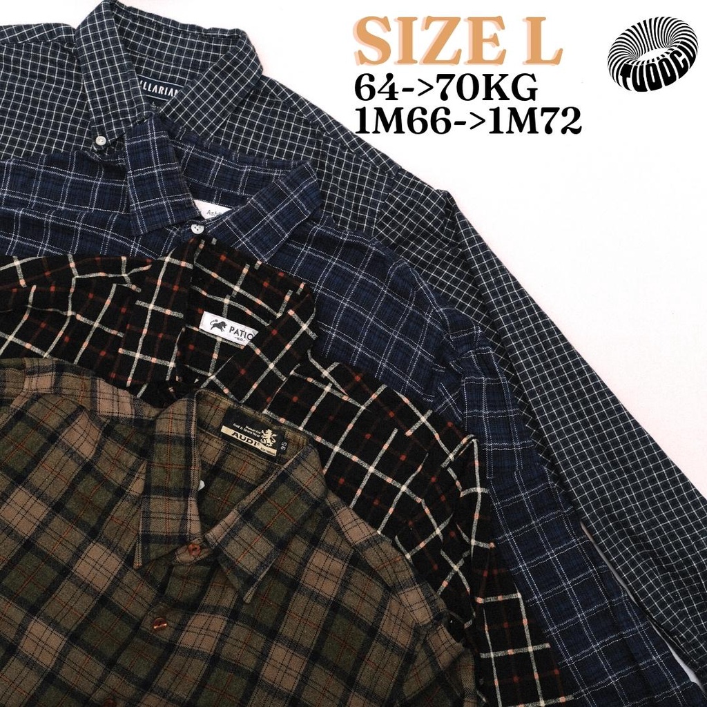 Flannel Sơ Mi Caro Vintage Secondhand - MỖI MẪU CHỈ CÓ MỘT