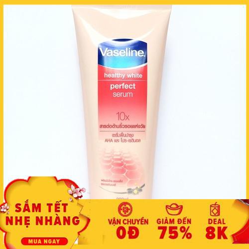 Dưỡng trắng an toàn Vaseline 50X tuýp to 320ML - thấm nhanh, không bết dính [ chuẩn Thái]