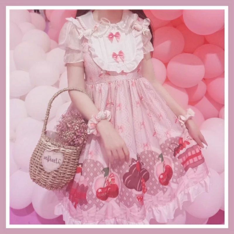 Váy Lolita  Chiều Trà Nhật Bản dễ thương