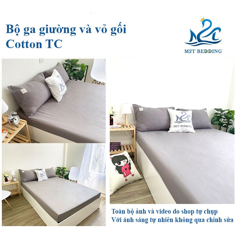 Bộ ga giường và vỏ gối Cotton Tici M2T Bedding ga gối Cotton Hàn Quốc đủ size drap nệm | WebRaoVat - webraovat.net.vn