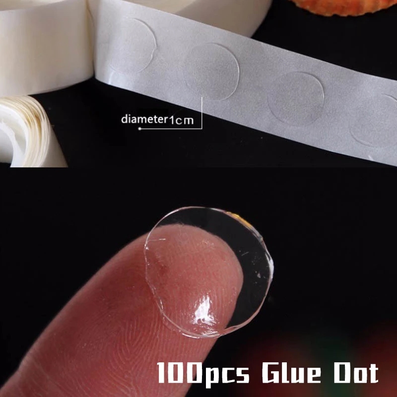 Cuộn 100 miếng dán bong bóng hình tròn trang trí đám cưới