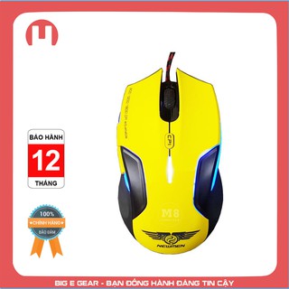 Chuột chơi game có dây cáp USB Newmen N500 plus có đèn LED chính hãng - Điện Tử Big E