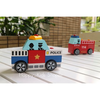 Lắp ráp xe cảnh sát Winwintoys 60292