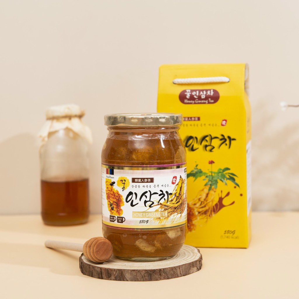 Sâm Lát Ngâm Mật Ong MIWAMI Hàn Quốc - Honey Ginseng Tea 580g